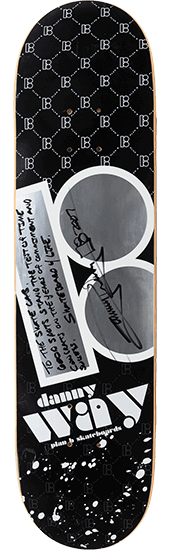 Plan B Skateboards deck signed by Danny Way