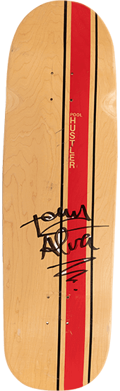 Alva Skates deck signed by Tony Alva