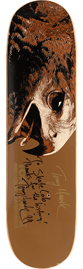 Birdhouse Skateboards deck signed by Tony Hawk