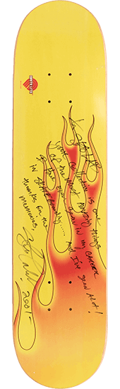 Powell Skateboards deck signed by Steve Caballero