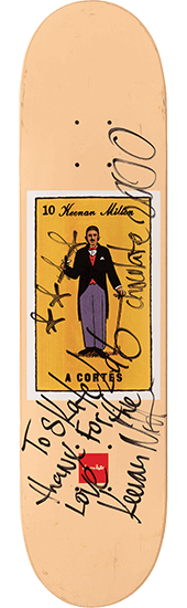 Chocolate Skateboards deck signed by Keenan Milton